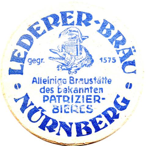 nrnberg n-by lederer erstes 1a (rund215-alleinige-gegr 1575-blau)